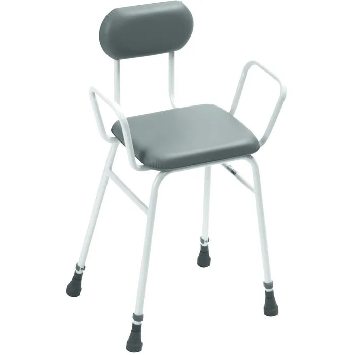 Homecraft Adjustable Height Perching Stool/ Included Padded Back