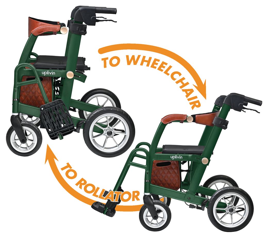 Glide 2-in-1 Rollator / Wheelchair