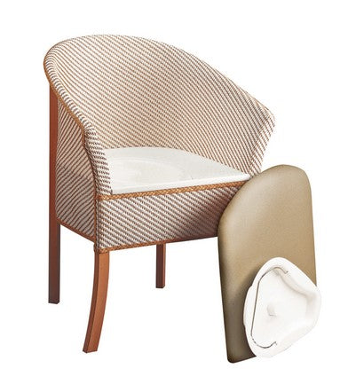 Basketweave Commode Chair