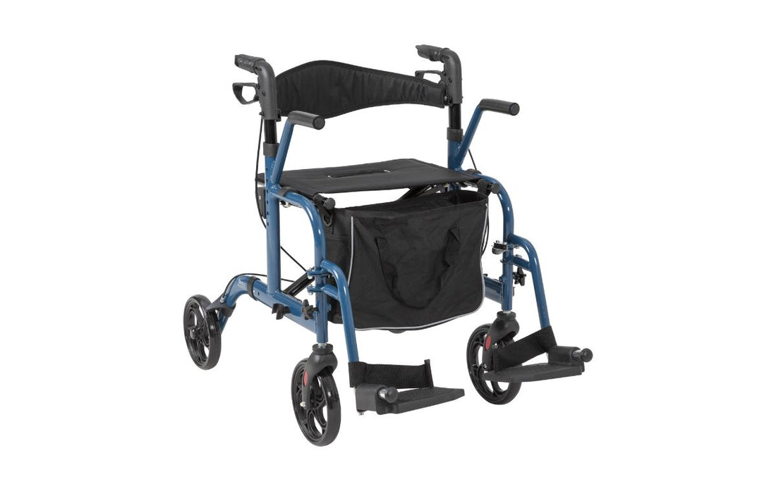 Alerta Aluminium 2-in-1 Wheelchair Rollator