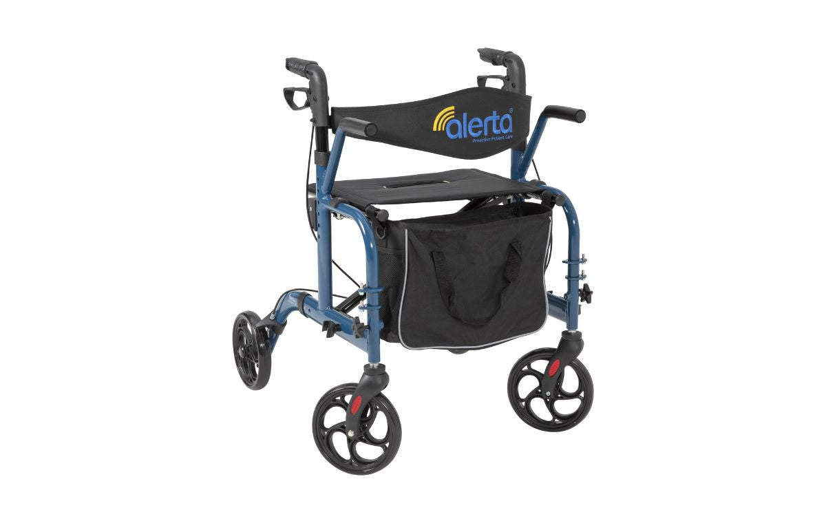 Alerta Aluminium 2-in-1 Wheelchair Rollator